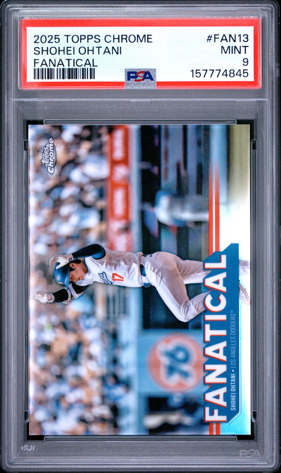 2025 Topps Chrome Fanatical #FAN13 Shohei Ohtani PSA 9