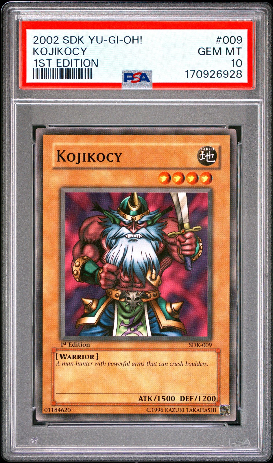2002 Yu-Gi-Oh! Starter Deck: Kaiba 1st Edition #009 Kojikocy PSA 10