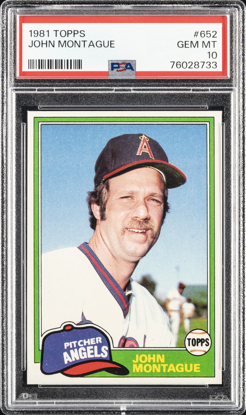 1981 Topps #652 John Montague PSA 10